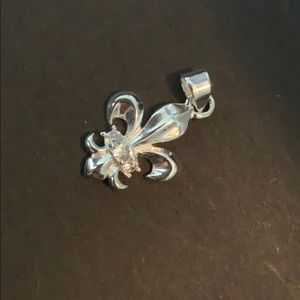 Sterling Silver Fleur De Lis necklace charm